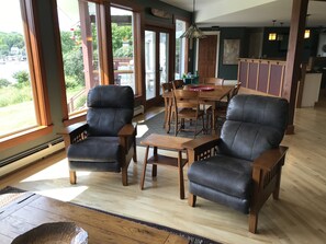 View from property - LARGE WATERFRONT HOME-Stunning harbor views-Walk to town-Large Deck-summer dates (Belfast)