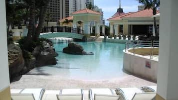 Indoor pool, outdoor pool