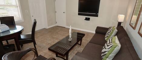 TV, DVD player, stereo, offices