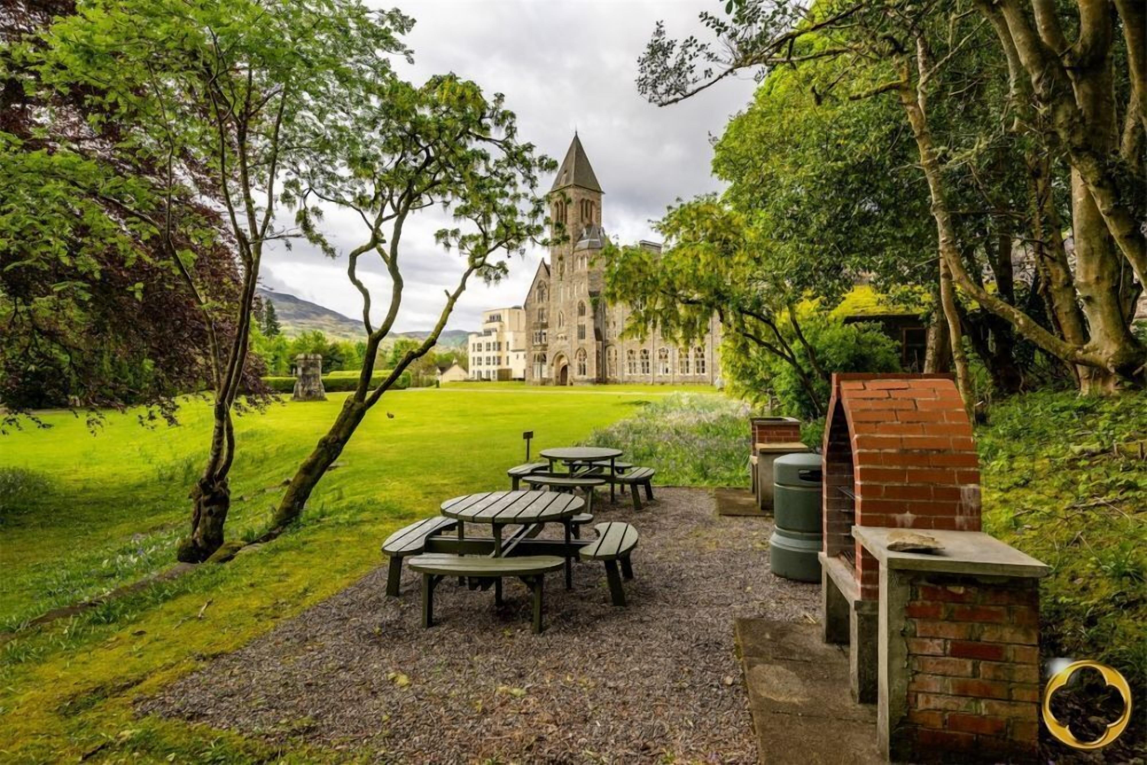 屋外ダイニングエリア