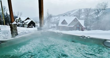 Luxury cottage, panoramic view over the entire valley/Ski Resort, 24 people