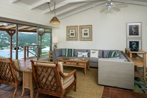 TV, books, stereo - Blue Tang: Spectacular Sunset Views! (St. John)