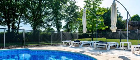A heated pool