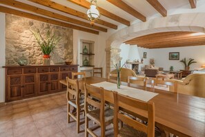 Dining - Mastaguera Mallorcan style villa with pool and spectacular views (Pollença)