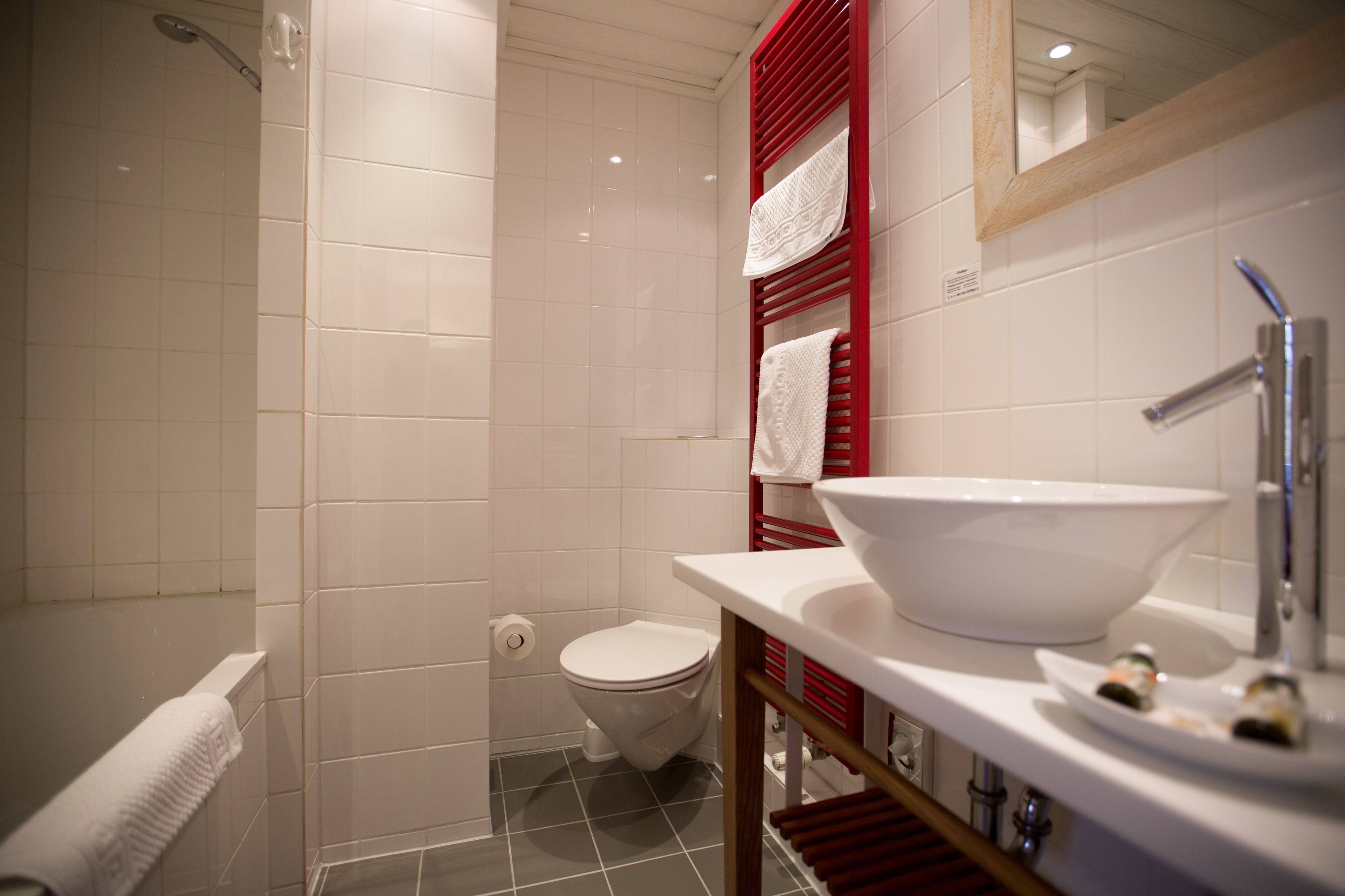 shower, free toiletries, hair dryer, bathrobes