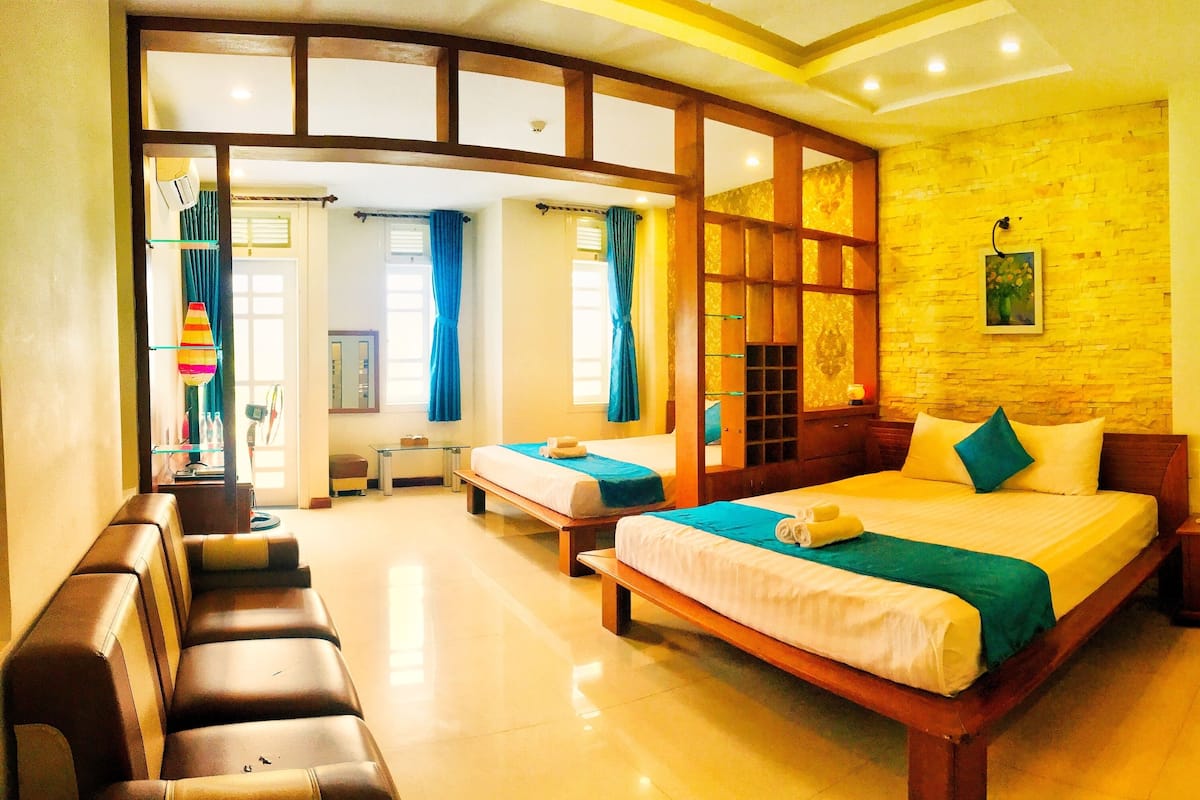 Habitación cuádruple superior, frente al mar | Wifi gratis