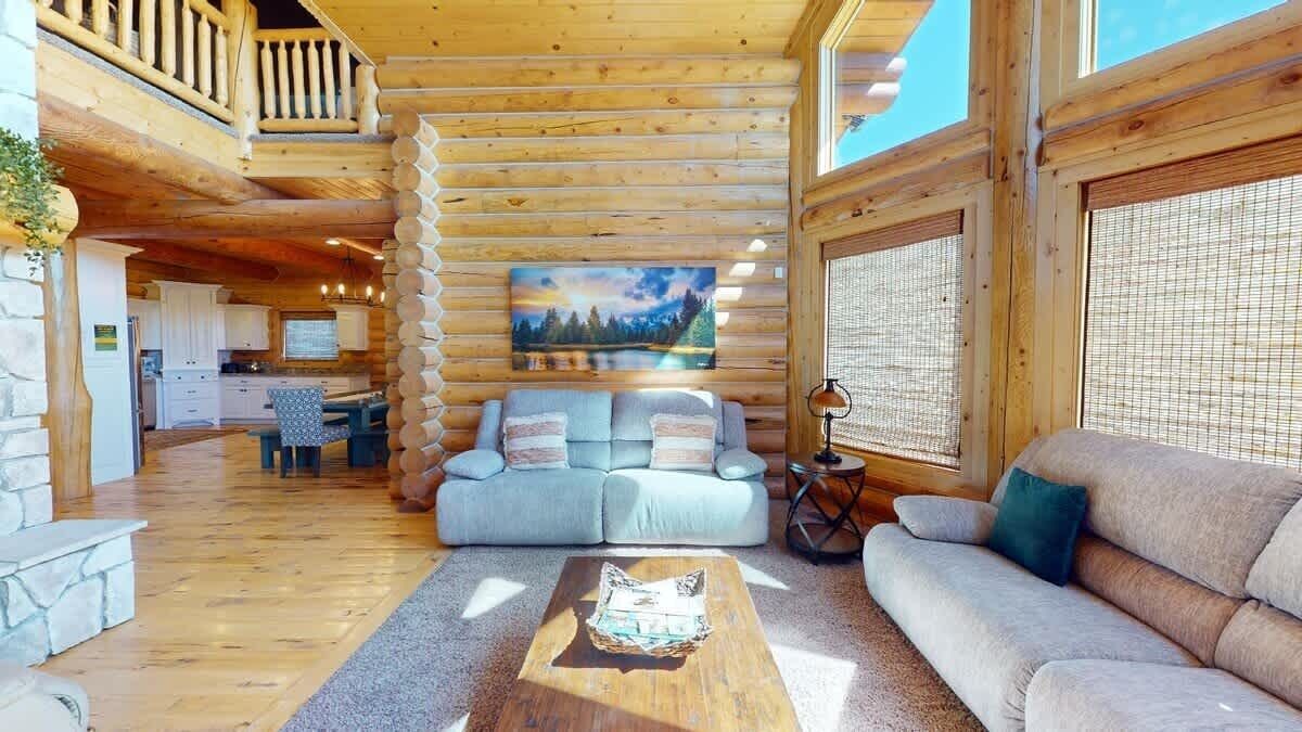 Smart TV, fireplace, DVD player, foosball