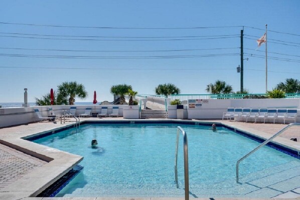 A heated pool