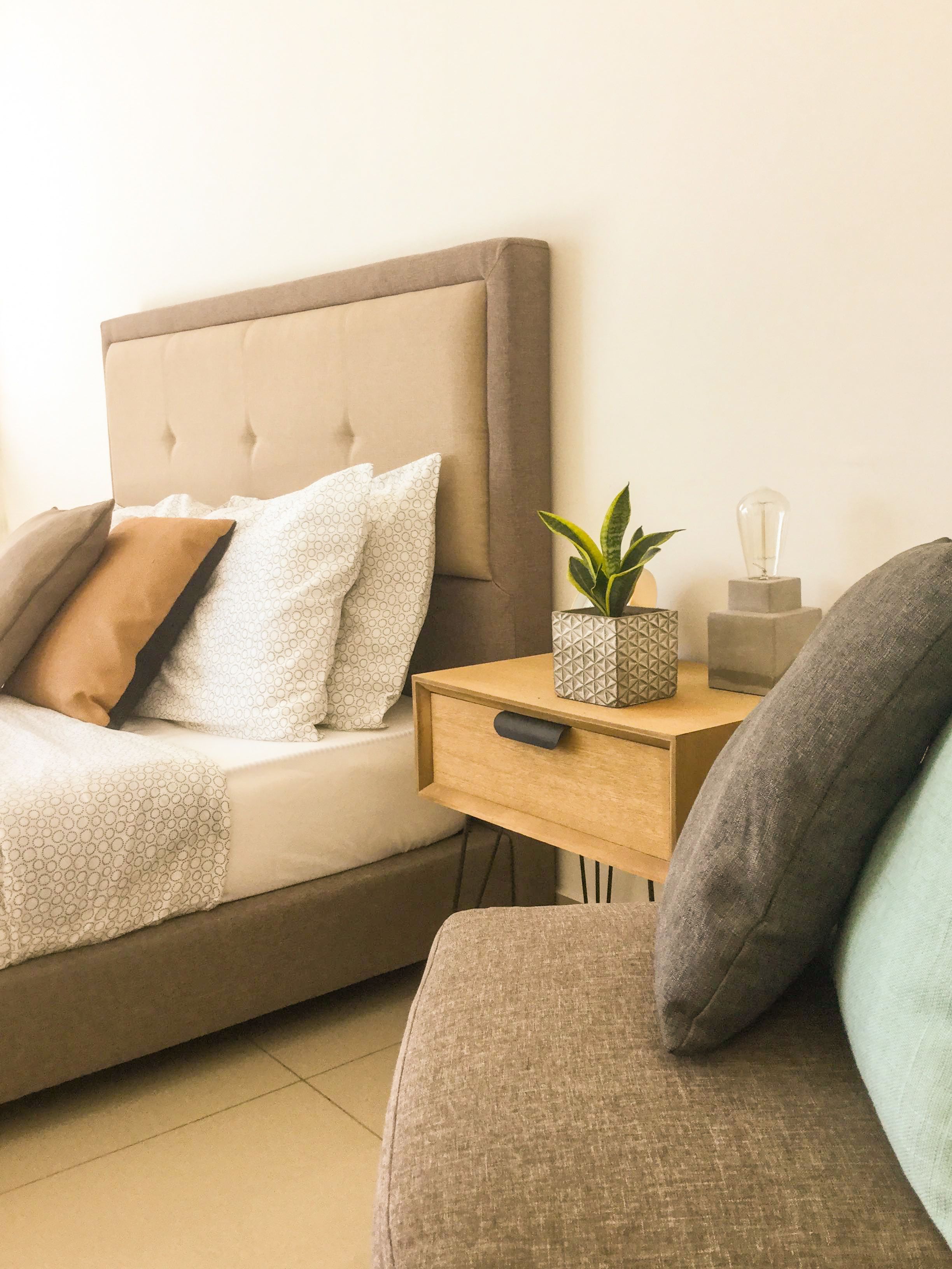 blackout curtains, iron/ironing board, free wifi, bed sheets