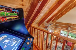 Games room - Creek-front Cabin on Wooded Acres (Sugar Grove)
