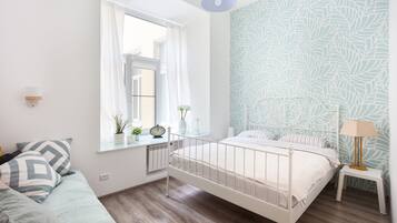 Apartment, 2 Schlafzimmer | 2 Schlafzimmer, Schreibtisch, Bügeleisen/Bügelbrett, Babybetten