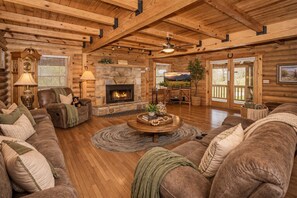 TV, fireplace, DVD player, table football