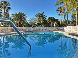 Una piscina riscaldata