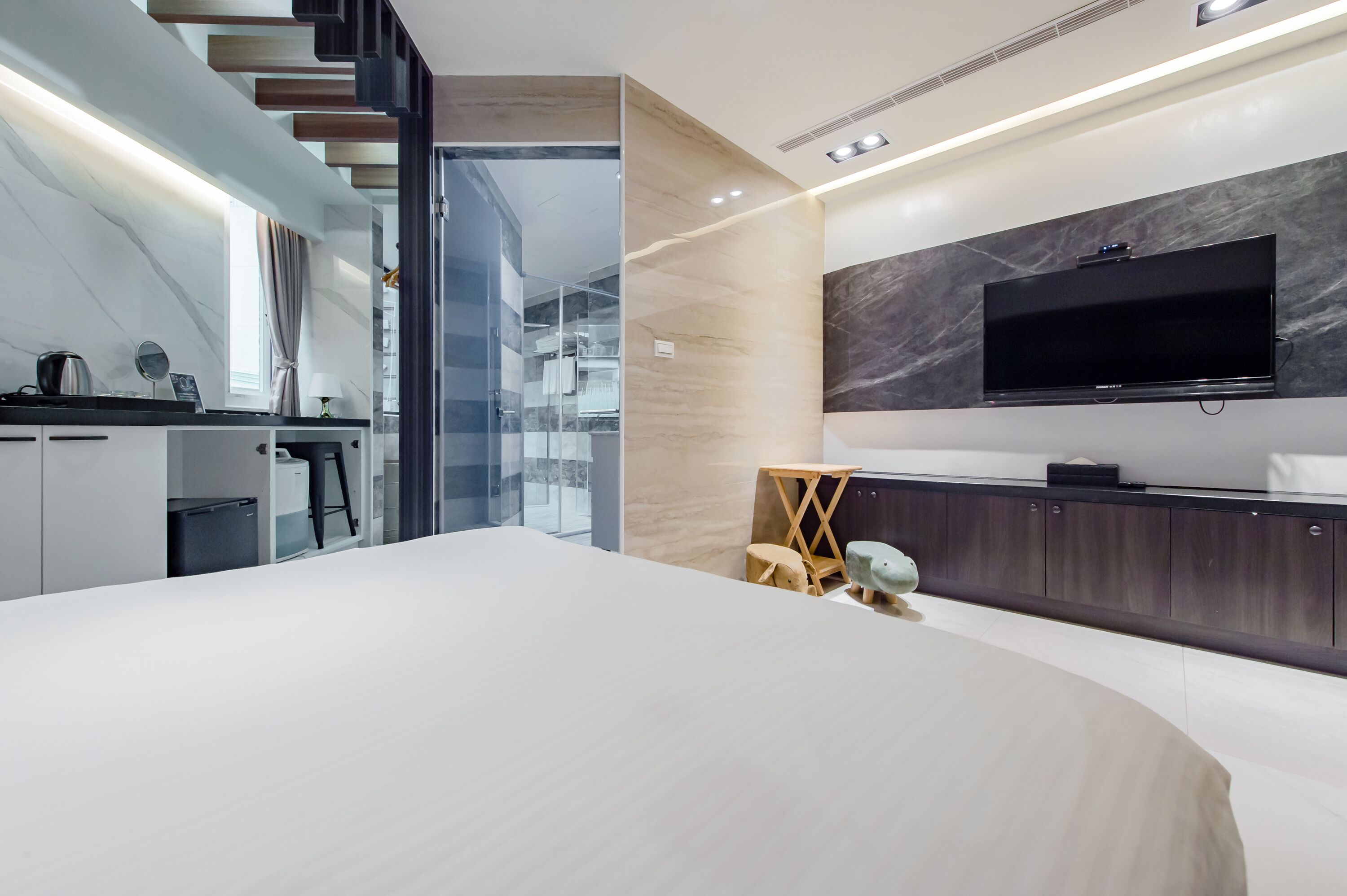 スーペリア ルーム 1 ベッドルーム | 1 室のベッドルーム、高級寝具、羽毛の掛け布団、ピロートップベッド