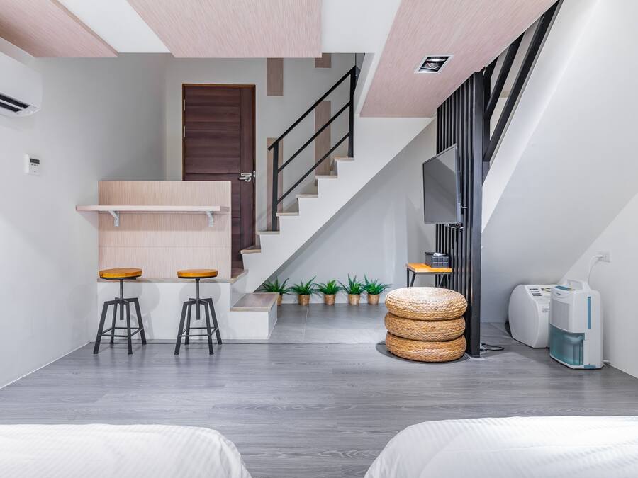 Exklusivt loft - 2 sovrum | 1 sovrum, sängtillbehör av högsta kvalitet, duntäcken och bäddmadrasser