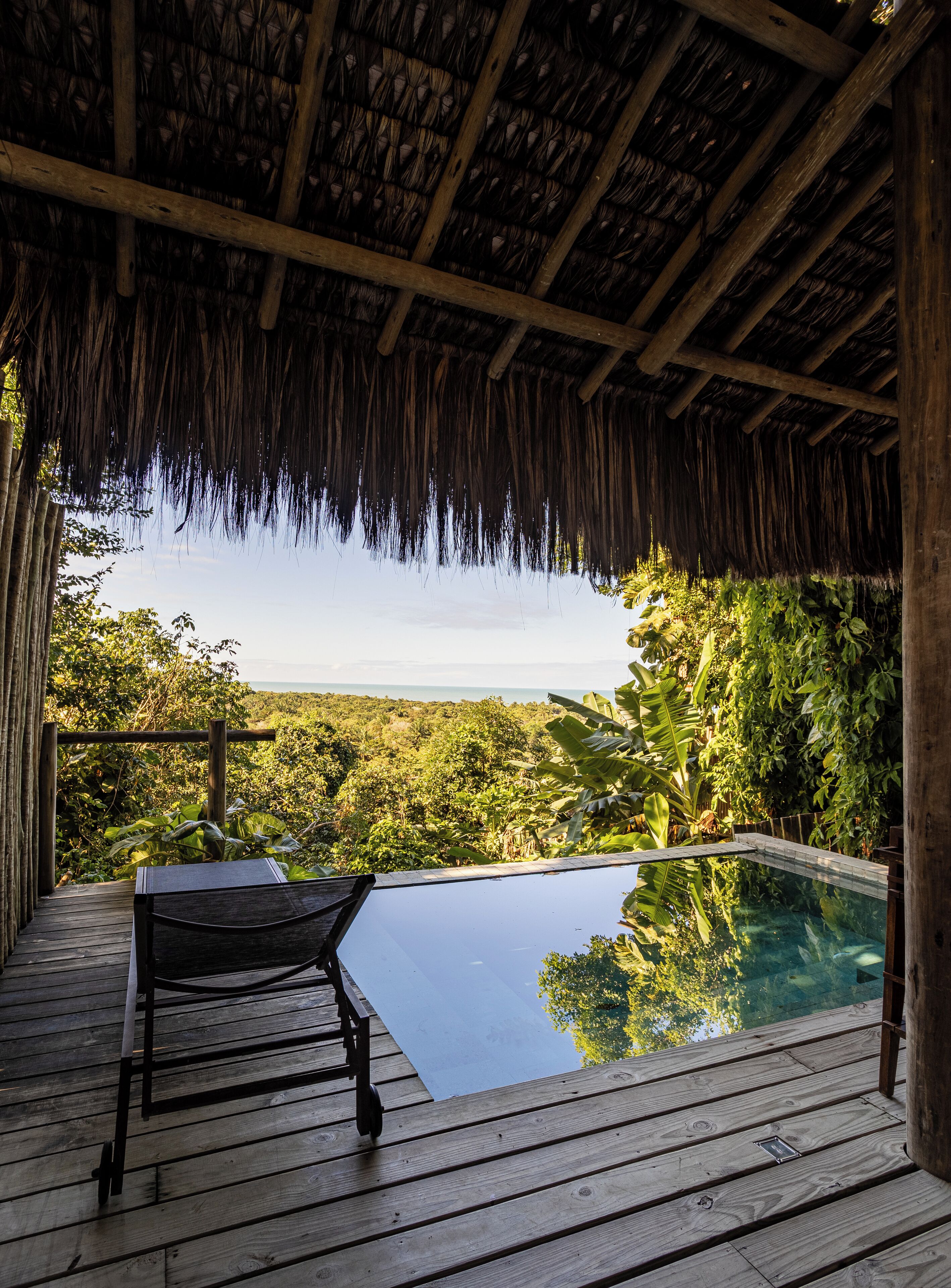 Deluxe suite, privézwembad, uitzicht op zee (Master) | Luxe beddengoed, een minibar, een kluis op de kamer