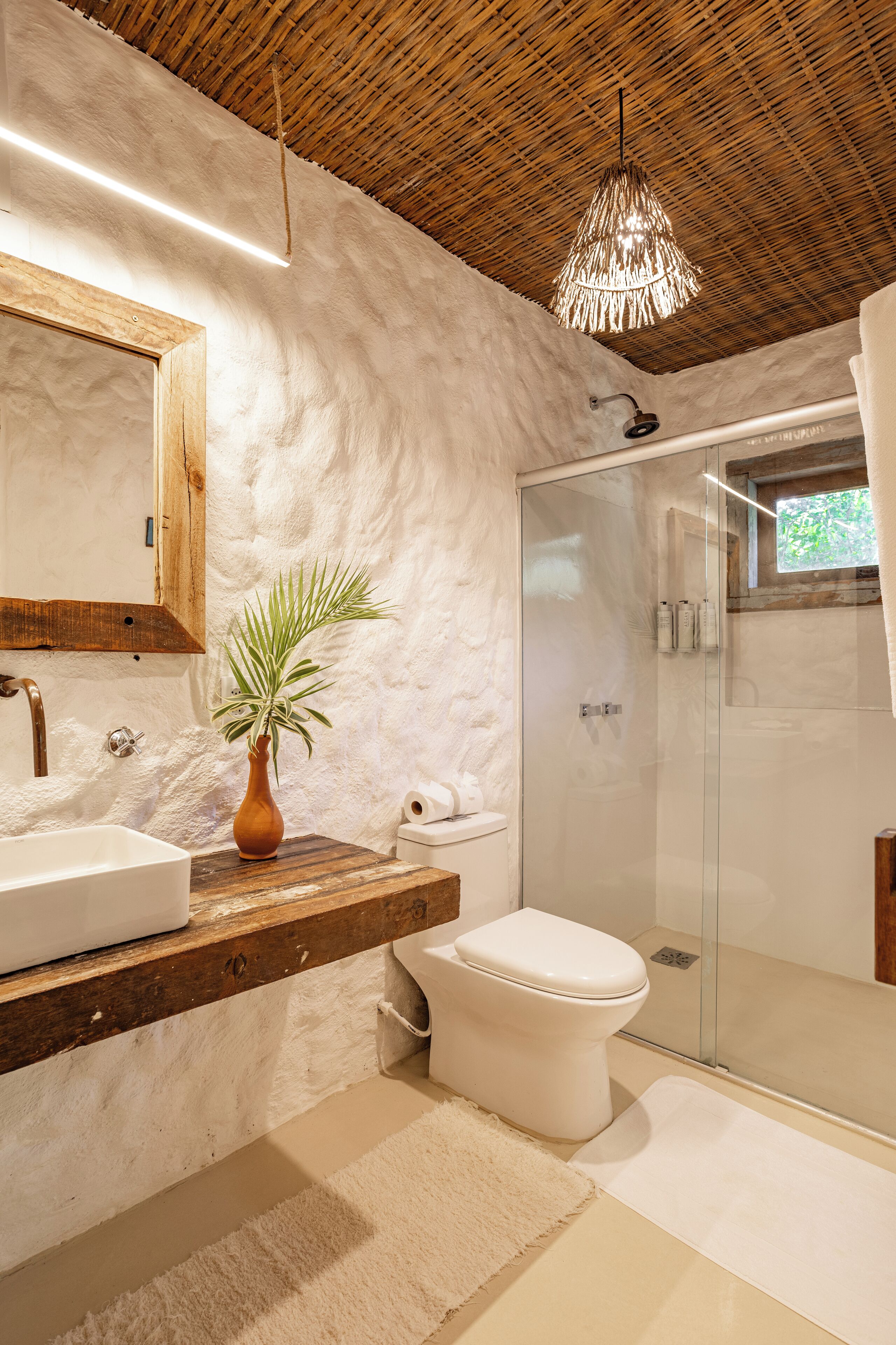 villa de 3 quartos com piscina no terraço | bathroom | shower, free toiletries, hair dryer, bathrobes