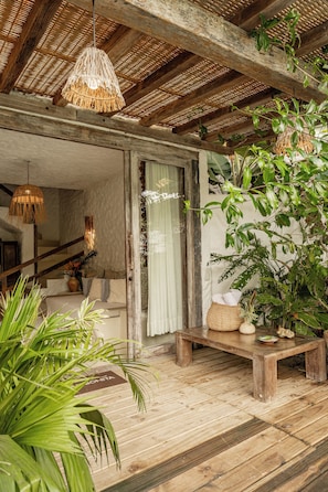 Villa de 2 Quartos com Piscina no Terraço | Garden view