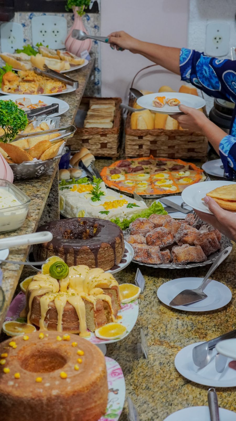 吃到飽自助式早餐
