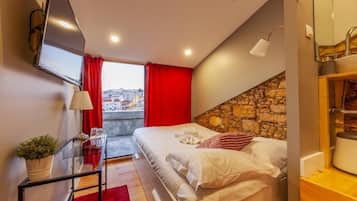Panoramic Double Room, 1 Queen Bed, Terrace | Blackout drapes, iron/ironing board, free WiFi, bed sheets