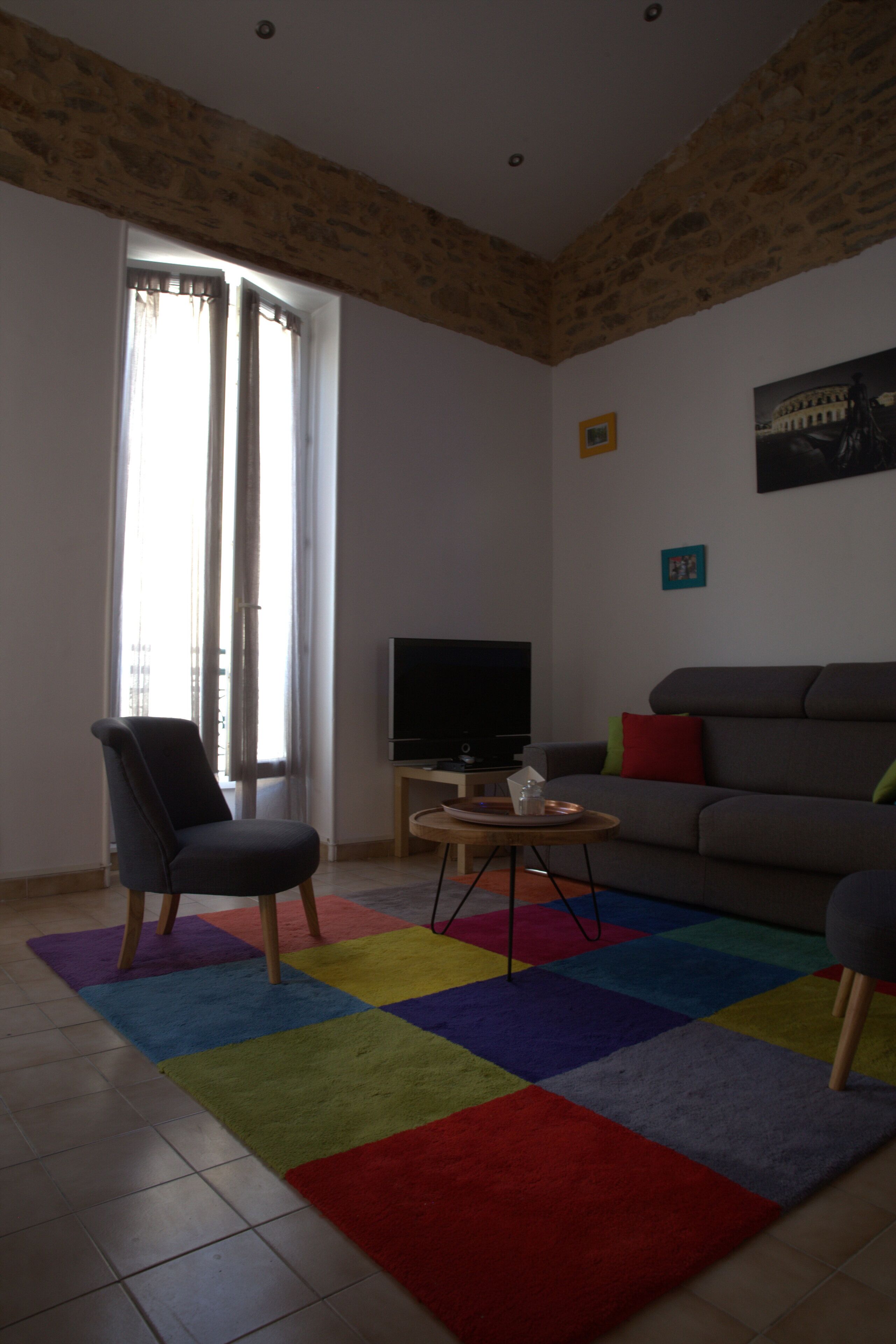 Télévision, lecteur de DVD, livres, vidéothèque