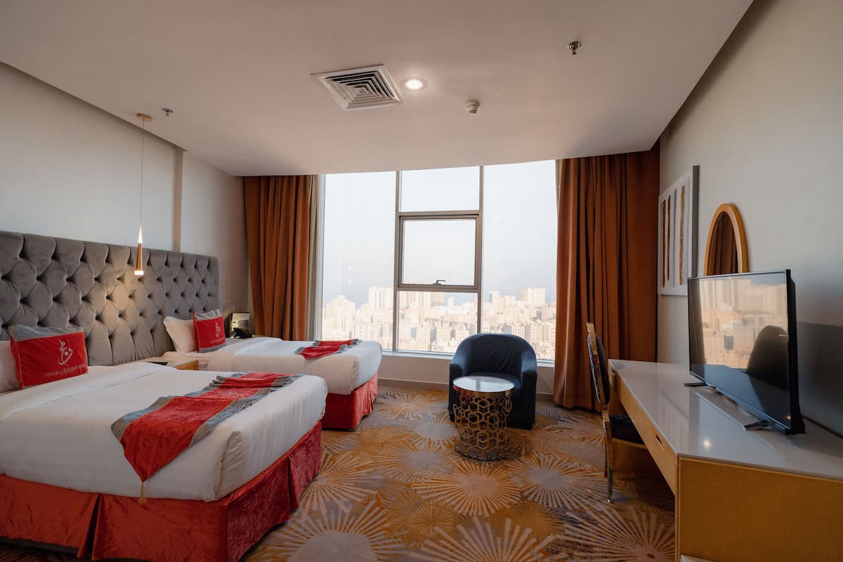 1 slaapkamer, luxe beddengoed, een minibar, een kluis op de kamer