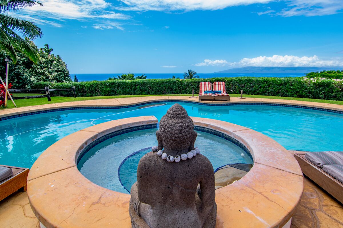 Amazing 180° West Maui Ocean View Estate Pool w/Hot Tub- Central AC