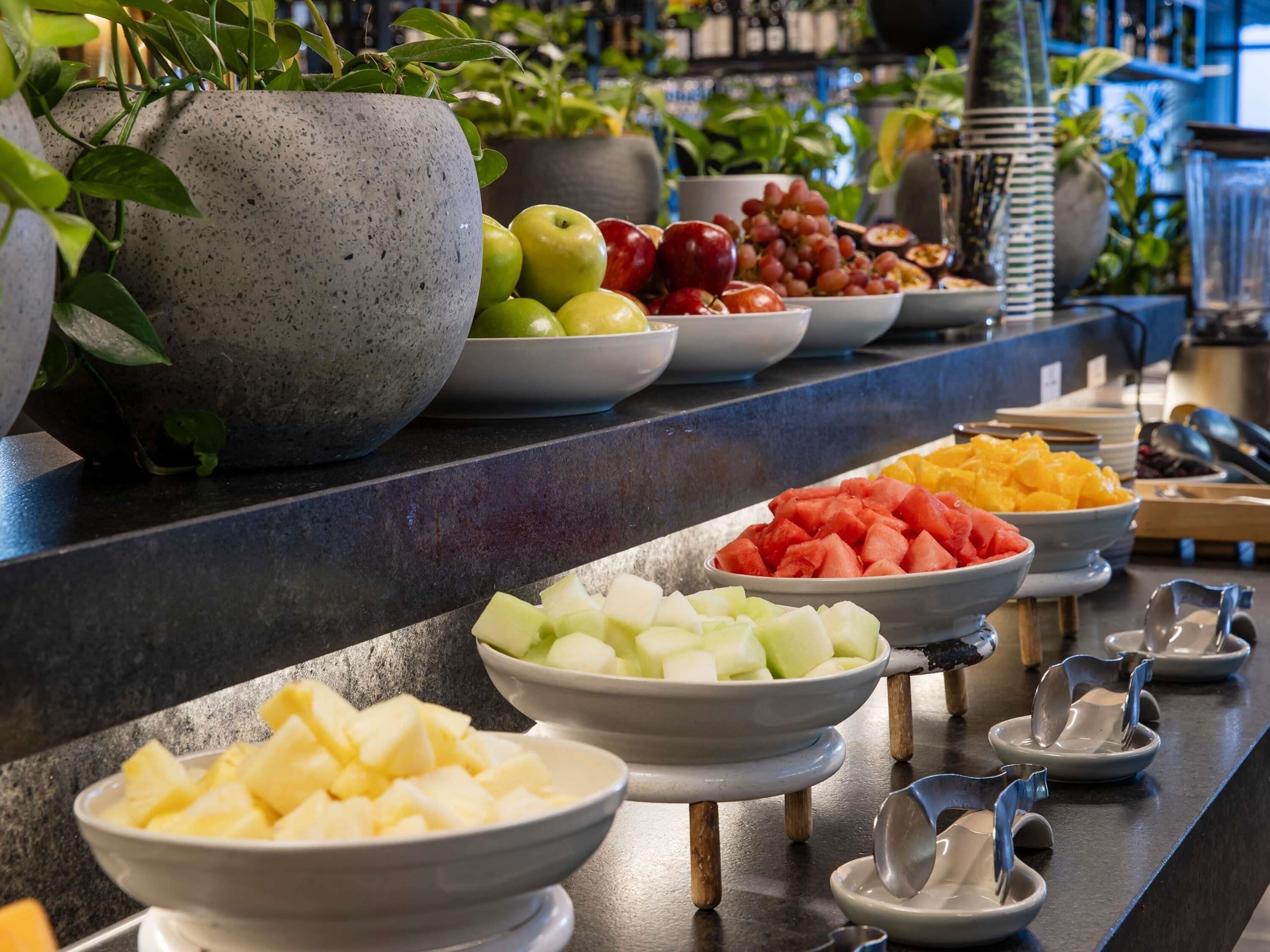Buffet déjeuner servi tous les jours en supplément