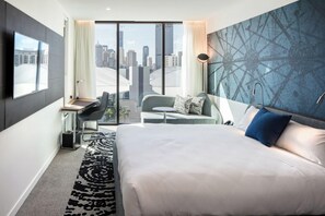 Premier Room, 1 Katil Raja (King) ('N' Room) | Peralatan tempat tidur hipoalergenik, bar mini, peti besi dalam bilik 