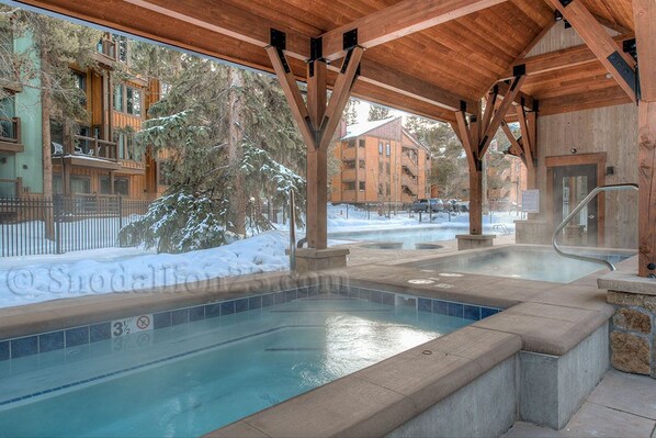 Outdoor pool, a heated pool - Prime Location <> Beautiful Interior <> Heated Floors <> 90 Steps to Lift & Town (Breckenridge)