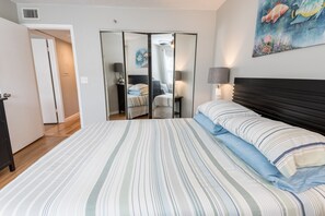 2 bedrooms, iron/ironing board, travel crib, WiFi
