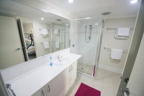 Appartement, 2 slaapkamers | Badkamer | Een douche, een haardroger, handdoeken