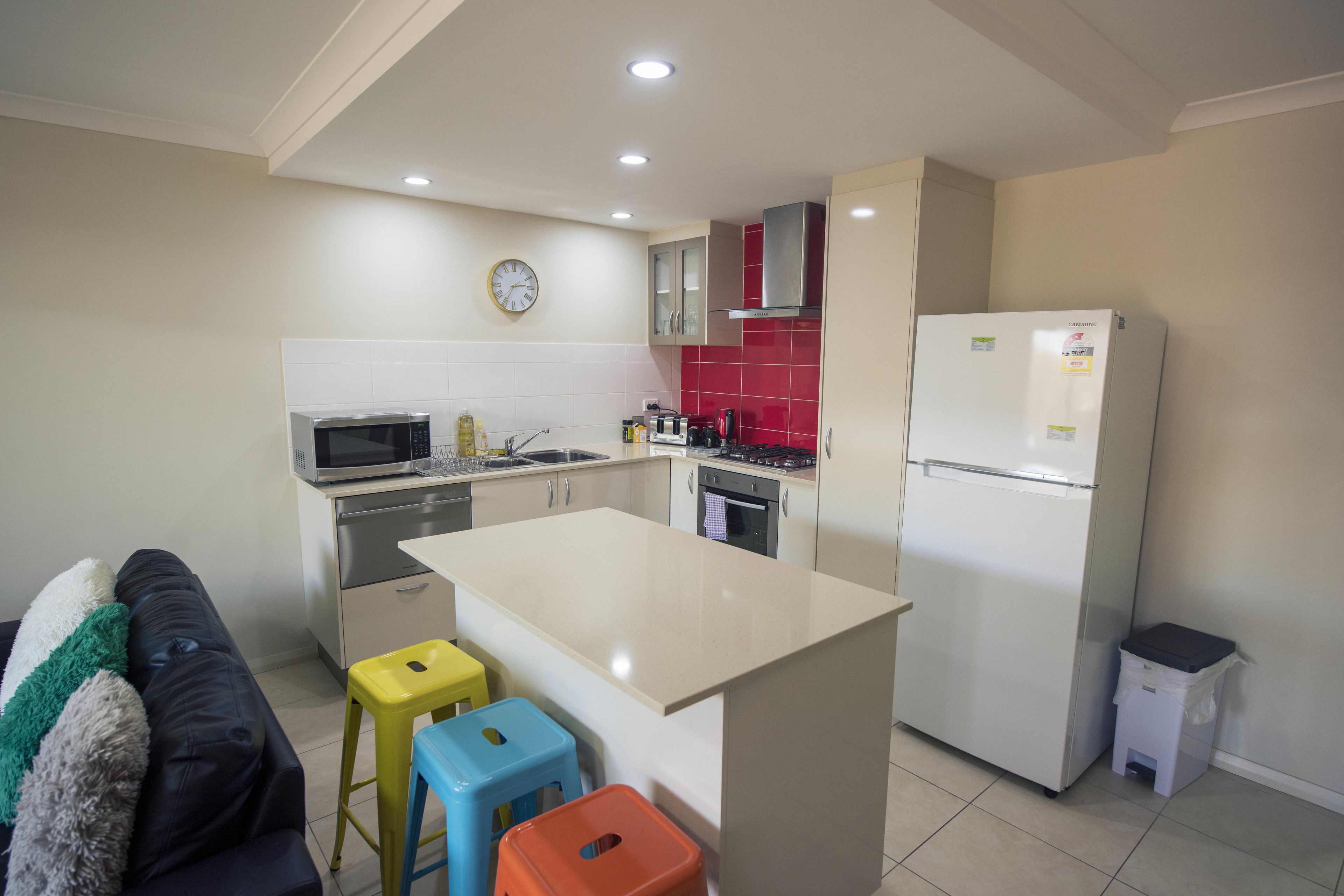 Apartemen, 2 kamar tidur | Dapur pribadi | Lemari es besar, microwave, oven, dan kompor