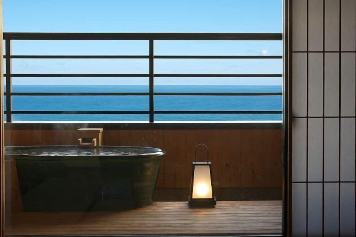 Bathroom | Separate bathtub and shower, free toiletries, hair dryer, bidet