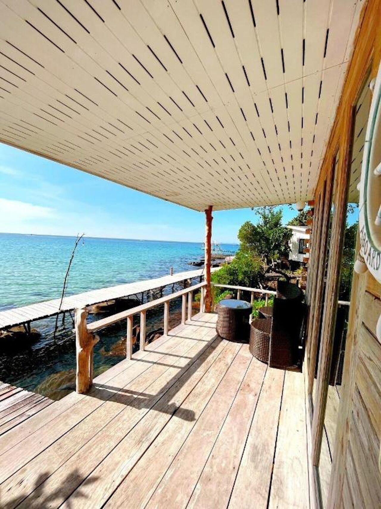 Air-con Bungalow Seaview | Terrasse/Patio