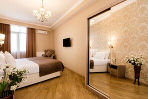 Comfort-Apartment, 2 Schlafzimmer, Balkon | Zimmerausstattung