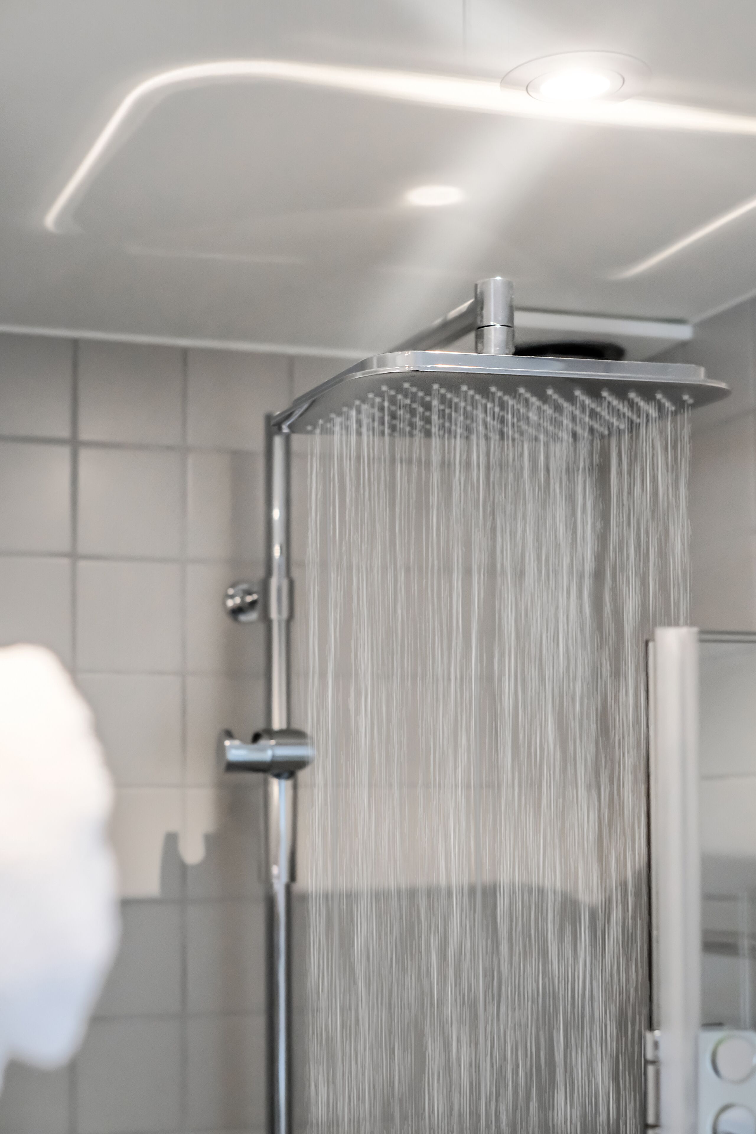 shower, free toiletries, hair dryer, bathrobes