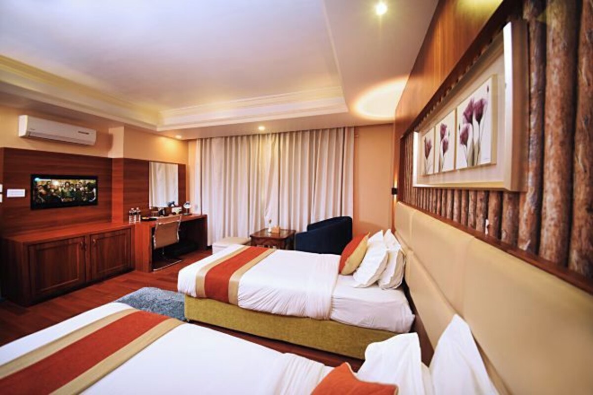 1 slaapkamer, luxe beddengoed, een minibar, een kluis op de kamer