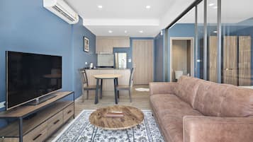 New Funky Hua Hin (One Bedroom Condo) | Living area | 40-inch flat-screen TV with cable channels, TV
