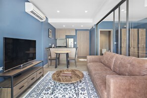 New Funky Hua Hin (One Bedroom Condo) | Living area | 40-inch flat-screen TV with cable channels, TV
