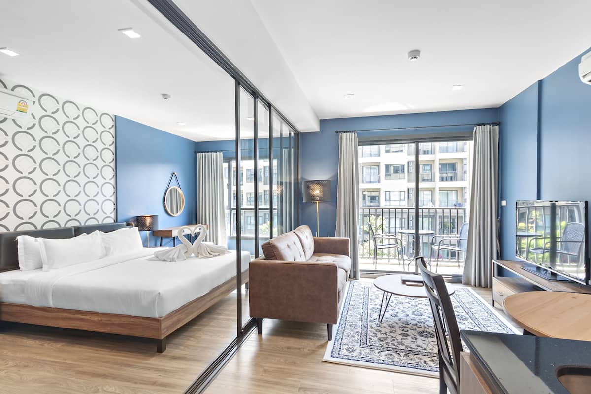 New Funky Hua Hin (One Bedroom Condo) | Una scrivania, tende oscuranti, Wi-Fi gratuito