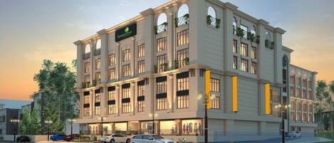 Front of property - evening/night