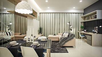 Una televisión de pantalla plana