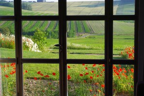 Ferienhaus (Maison des Bleuets) | Ausblick vom Zimmer