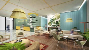 Sala de estar en el lobby