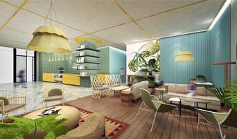 Área de estar no saguão