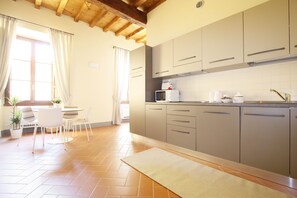 Apartment, 1 Bedroom | Private kitchenette | Fridge, stovetop, cookware/dishes/utensils - Giotto at the Dome in Florence (Florence)
