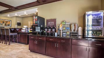 Free daily self-serve breakfast