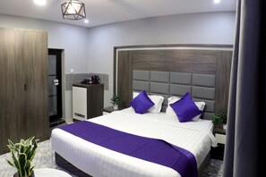 Egyptian cotton sheets, premium bedding, blackout curtains -  Maskan Al Dyafah Serviced Apartments (Dammam)