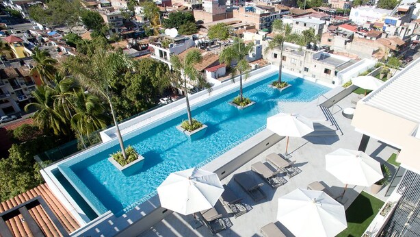 Piscina en la azotea